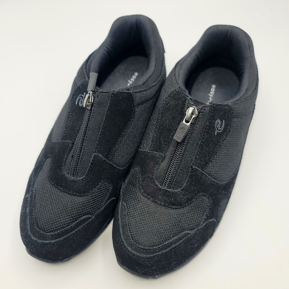 Easy Spirit Shoes - Easy Spirit, New, Black, size 8W, Tennis, Casual, Comfort, Walking, zipper front